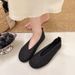 Women's French Style Openwork Woven Mary Jane Flat Shoes Soft Flat Espadrilles for Spring/Summer 2026 Skirt Friendly_vogvips.com