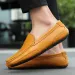 Breathable Mocasines Casual Loafers Leather Shoes For Men Slip On Formal Italian Driving Flat Chaussure Homme_vogvips.com