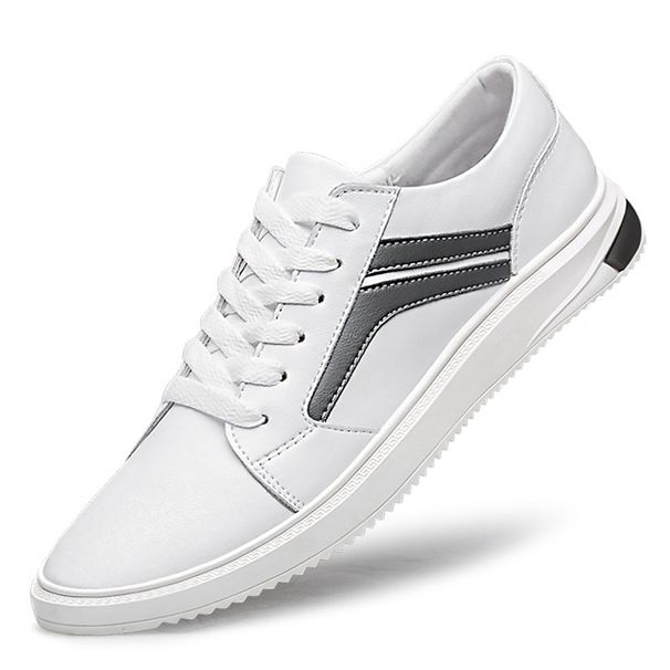Four-board Shoes Men's Low-top Lace-up Casual Shoes Men's White Shoes_vogvips.com