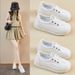 Little White Shoes Female Students Breathable Thick-soled Heightening Shoes Casual Street Shooting Shoes Board Shoes_vogvips.com