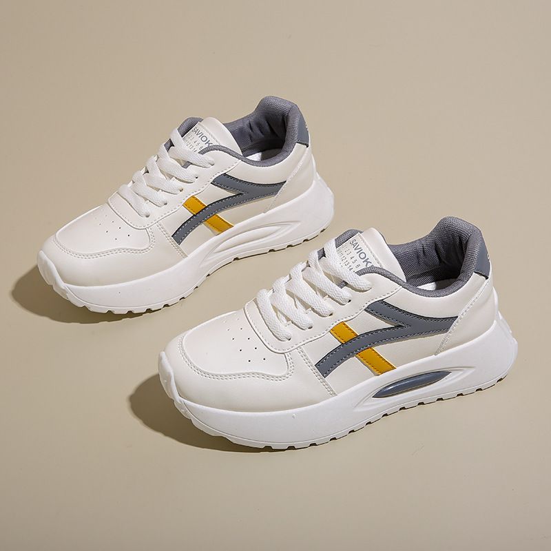 New Dad 2025 Spring And Autumn Student Running Casual White Thick Sole Sports Women's Shoes_vogvips.com