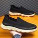 Euro Step Men's Slip-On Casual Soft Sole Comfortable Large Size Breathable Lightweight Old Beijing Cloth Shoes_vogvips.com