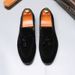 Men's soft loafers plus size casual slip-on leather shoes_vogvips.com