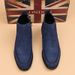 Chelsea Boots High Top Leather Shoes Pointed Martin Boots Low Top Leather Boots Business Dress Men's Boots_vogvips.com