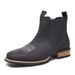 Chelsea Boots Men's Mid Length Boots Autumn And Winter Trendy Leather Boots Men's Casual British Style Versatile Plus Size Martin Boots_vogvips.com