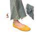 Small Single 2025 New Spring Round Toe Soft Sole Shallow Mouth Gentle Flat Bottom Grandma Scoop Casual Bean Shoes_vogvips.com