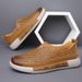 Euro Step Vintage Leather Shoes For Men 2025 New Summer Simple Fashion Outdoor Breathable Casual Sandals_vogvips.com