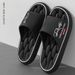 Unisex Ins-Style Reality Print With Thick Soles, Hollow Design, Quick-Drying, Suitable For Home And Bathroom, Versatile_vogvips.com