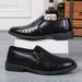 Men’s Shoes Men's Leather Shoes Business Formal Shoes Soft Bottom Non Slip Summer Men's Sandals Middle Aged And Elderly Dad Shoes Black Leather Shoes_vogvips.com