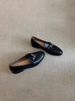 Designer Leather,vintage French-style Horse Bit Buckle Loafers,women's Flat Shoes,English-style Leather Shoes_vogvips.com