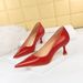 Women's Pointed Toe Pumps – Shiny Patent Leather High Heels (Office & Party Ready)_vogvips.com