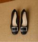 NEW French Square Head Thick Heel High-heeled Shoes Burst Style Is Light And Easy To Wear Daily Commuting Feet Shallow Mouth Single Shoes_vogvips.com