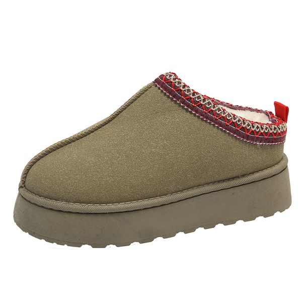 Women's Shoes Warm Snow Boots Women's Autumn And Winter New Fashion Integrated Round Toe Thick Bottom Snow Boots Women's Shoes_vogvips.com