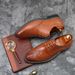New Business Leather Formal Large Fashion Pointed Toe Lace-up Men's Shoes European French Size_vogvips.com