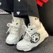 Cute Cat Claw Bread Shoes Women New Fashion Sports All Match Thick Bottom Shoes Casual White Shoes_vogvips.com