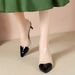 Ladies New Pointed Shallow Mouth Love Stitching PVC High Heel Sandals_vogvips.com