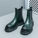 New Fashion Chelsea Boots Men's Pointy Toe Retro Boots British Men's Boots Leather Boots Leather Shoes_vogvips.com