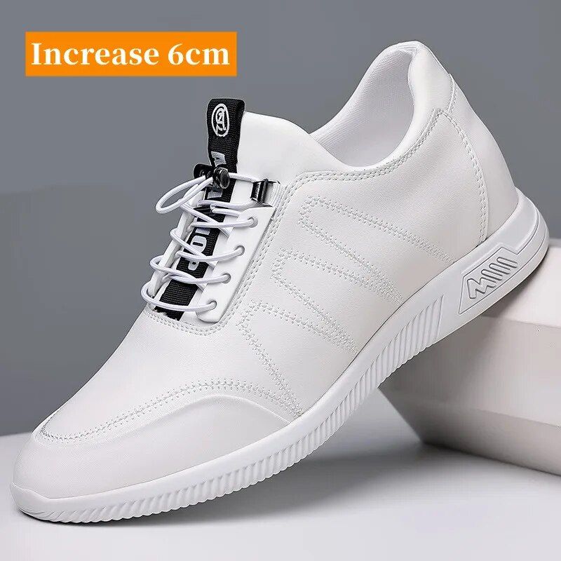 Business Genuine Leather Shoes Men's Invisible Inner Height 6cm/8cm Mens Sneakers Zapatos Hombre Sapato Casual Masculino_vogvips.com