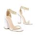 p9 Foreign Trade Large Size High-heeled For Women 22 Summer New Style Yuzuilu Chain Solid Color Breathable Viscose Shoes_vogvips.com