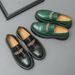 Men's Leather Autumn Thick-Soled Crocodile Pattern Loafers British Business Casual Shoes 2025 Slip-On Moccasins For Men_vogvips.com