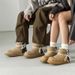 BUFFNY Couple's Winter Boots - Fleece Lined Snow Boots For Men & Women, Slip-Resistant Rubber Sole, Suede Leather Upper, Casual Comfort Shoes_vogvips.com