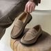 Designer Men Dress Shoes Luxury High-quality Suede Julian Loafer Calfskin Genuine Leather Casual Job Loafer Party VINTAGE_vogvips.com