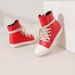 Women's High Top Fashion Cowboy Boots Large Size Side Zipper European American Style Spring Autumn Red Black Over-the-Ankle_vogvips.com