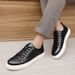 Casual Men's Leather Shoes New Comfortable And Trendy Styles Outdoor Fashion Party Daily Leisure Youth Black Board Shoes_vogvips.com