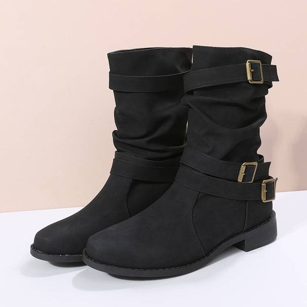 The Popular Mid-calf Boot Women's 25 Autumn/Winter New Style Color: 123_vogvips.com