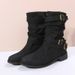 The Popular Mid-calf Boot Women's 25 Autumn/Winter New Style Color: 123_vogvips.com