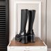 Autumn Winter New Style Petite Over-the-Knee Long High Chunky Heel Thick Sole Height Increasing 2025 Elastic Slim Boots_vogvips.com