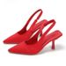 New Pointy Heel Heel Shoes After Empty Head Sandal Fairy Wind With Skirt High Heels_vogvips.com