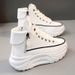 Women's High-top White Sneakers 2026 New Model, Thick-soled, Non-slip, Height-increasing Platform Casual Dad Shoes,_vogvips.com