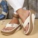 Stepping Shit Feeling Thick Bottom Heightening Eva Flip Flops Women Summer Ins Slippers Outdoor Wear High End Fashion_vogvips.com