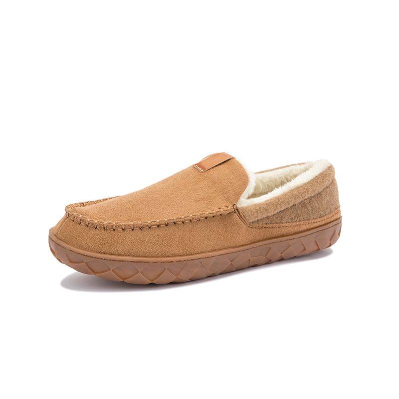 Winter Men's House Slippers Trend Warm Ankle Boots Man Cotton Shoes Male Felt Slipper Moccasin Room Footwear_vogvips.com