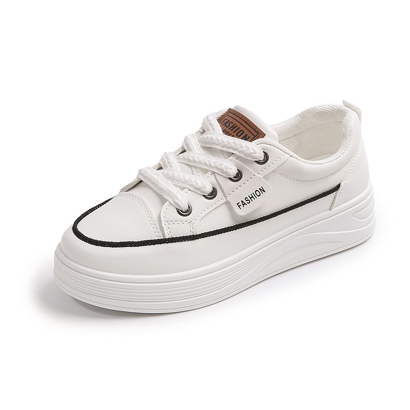 Little White Shoes Women's Platform Casual Sports Versatile Board Shoes Street Shooting_vogvips.com