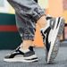 Men's Low-Top Laced Training Sneakers, Suitable For Outdoor Workouts, Anti-Slip Comfortable Hiking Shoes_vogvips.com