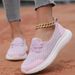 Slip-On Lazy One-Piece Cross-Border Four Seasons Casual Women's 2025 New Model Mom Low-Cut Flat Walking Shoes_vogvips.com