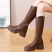 for Women 2024 New Autumn Winter Women's Riding Heel Thick Sole Fleece Lined Over-the-Knee Long Boots_vogvips.com