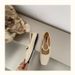 French-style Shallow Flat For Women, Niche Design, 2023 New French Retro Square-toed Soft Leather Mary Jane Shoes_vogvips.com
