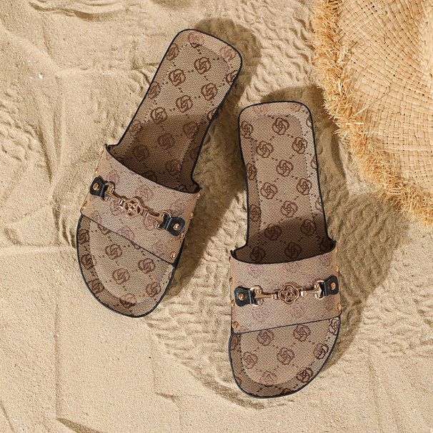 Free Delivery Flat Bottomed One Piece Slippers With Round Head Lightweight And Minimalist Design Perfect For Beach Wear_vogvips.com