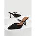 Pointy High Heels Women's Summer New Small Niche Rhinasters A Word With Bao Head Sandals Women Wear Half Drag_vogvips.com