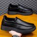 TerraStride 25 New Men's Casual Waterproof Slip-On Sole Soft Surface Trendy Versatile Business Leather Shoes_vogvips.com