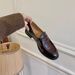 Top-Layer Cowhide Handmade Genuine Leather Slip-Ons, Wang-Style Shoes, Retro Chunky Heel Loafers_vogvips.com