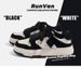 Men's Casual Sneakers Lightweight Skate Shoes With Thick Sole, Round Toe, Breathable Mesh Lining, Rubber Outsole For Spring And Summer, Two-Tone_vogvips.com