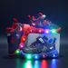 Kids' LED Light Up Sneakers - Glow In Dark Sports Shoes For Boys & Girls, Black Red/Black Blue_vogvips.com