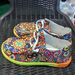 2025 New Plus Size Lace Up Color Low Top For Women, Ethnic Style Graffiti Lazy Canvas Flat Sole Single Shoe_vogvips.com
