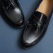 Men's Shoes Leather Shoes, British Style, New Patent Leather, Glossy Finish, Versatile Slip On Loafers, Casual Style, Tassel Shoes._vogvips.com