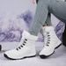 Women's Winter Snow Boots With Thick Fleece Lining, Water-Resistant Synthetic Leather Upper, Non-Slip Rubber Sole For Outdoor Activities_vogvips.com