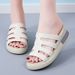 Fashionable Women's Large-size Thick-soled Peep-toe Sandals For Outdoor Wear, New Foreign Trade Platform Shoes In Solid_vogvips.com